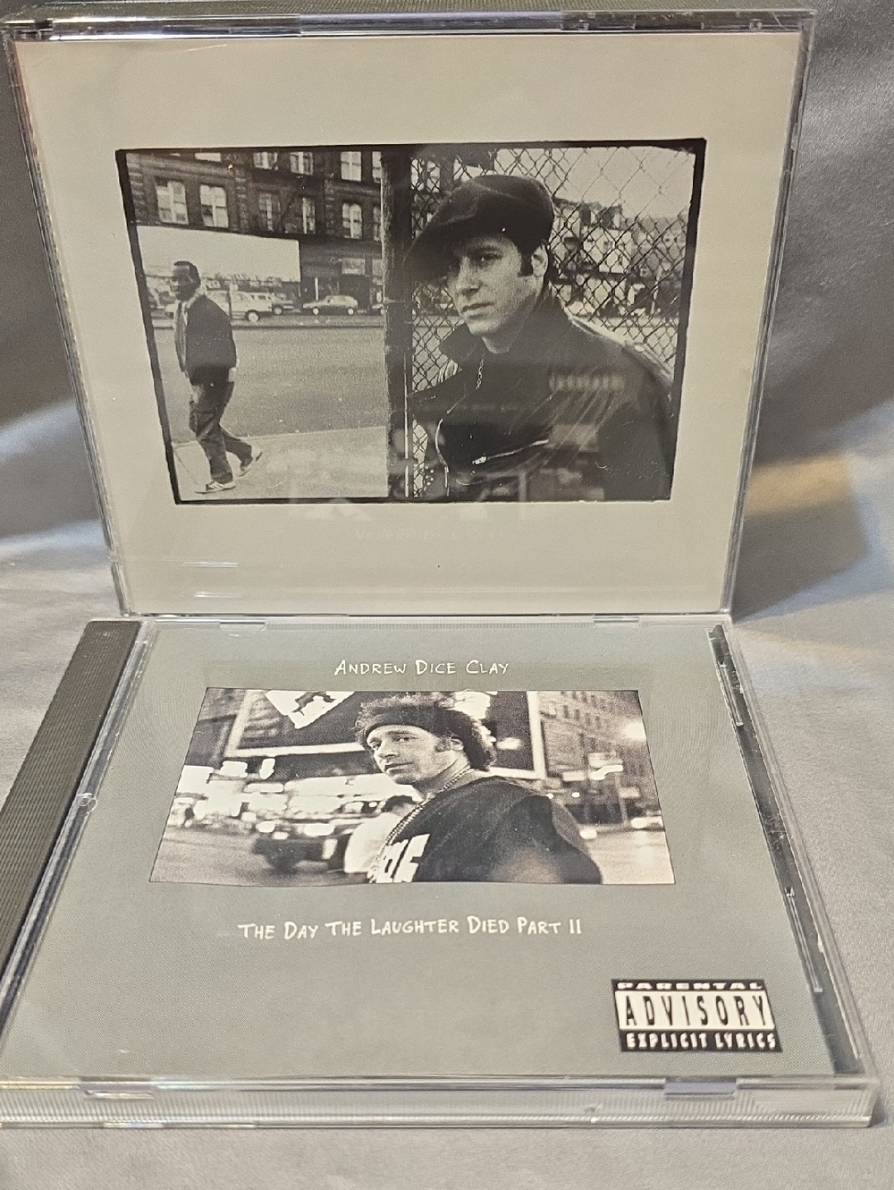 Andrew Dice Clay - The Day The Laughter Died Part 1 & Part II (CD) - Gray Cover
